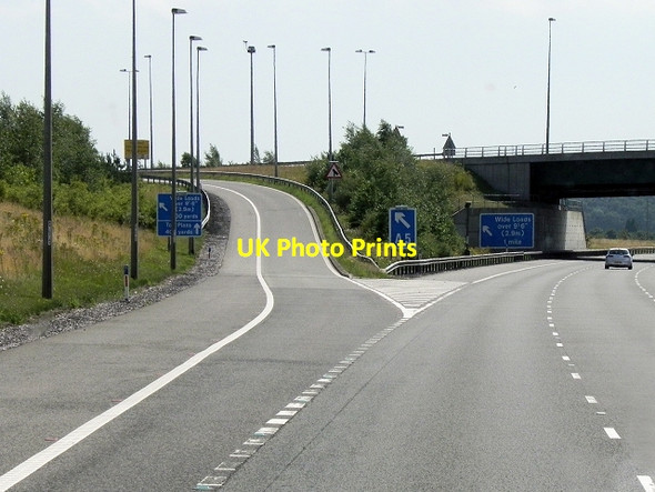 Photo 6"x4" M6 Toll Road, Exit at Junction T4 Little Hay c2013