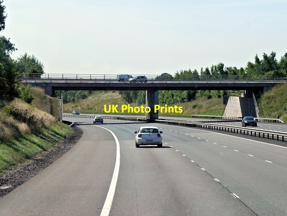 Photo 6"x4" M6 Toll Road, Tamworth Road Bridge Carroway Head c2013