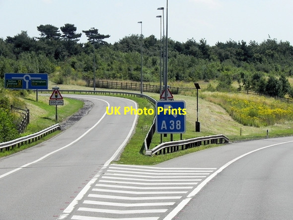 Photo 6"x4" M6 Toll Road, Exit at Junction T3 Carroway Head c2013