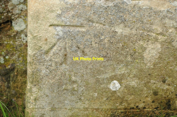 Photo 6"x4" Benchmark on Twyning church Church End\/SO8936 c2013