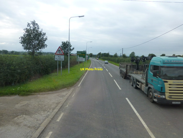 Photo 6"x4" The A54 approach to the B5393 junction near Tarvin Ashton\/SJ5069 c2013