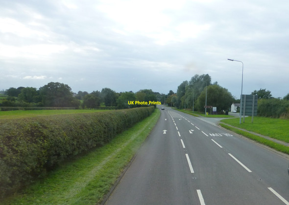 Photo 6"x4" The entrance to Tarvin Sands Fishery off the A54 Oscroft c2013