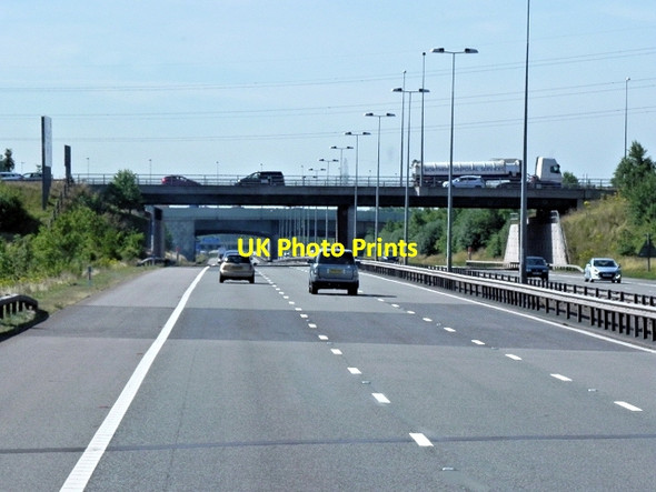 Photo 6"x4" M6 Toll Road, Kingsbury Road Bridge Curdworth c2013