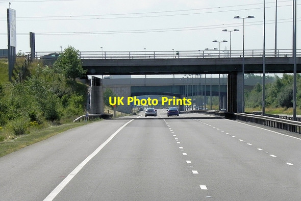 Photo 6"x4" Kingsbury Road Bridge, M6 Toll Road Curdworth c2013