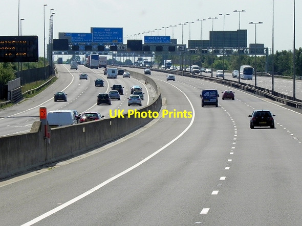 Photo 6"x4" M6 Toll Road and M42 Southbound near Curdworth Curdworth c2013