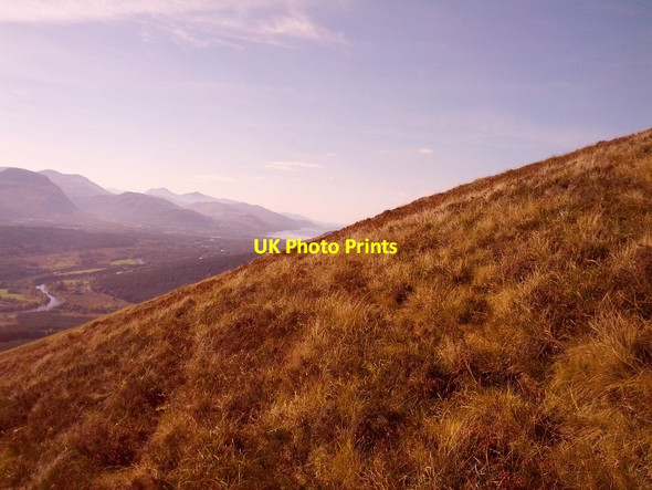 Photo 6"x4" Across rough hillside to Loch Linnhe Gairlochy\/Ge\u00e0rr Lochaidh c2013