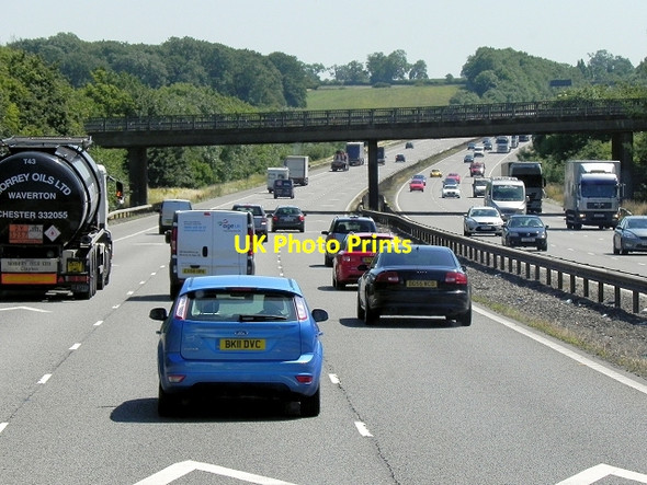 Photo 6"x4" Bridge (B4428) over the M6 Stretton under Fosse c2013