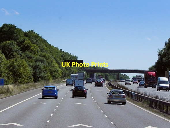 Photo 6"x4" Southbound M6 near Pailton Pailton c2013