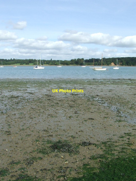 Photo 6"x4" Low Tide Chelmondiston c2013