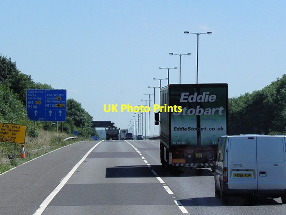 Photo 6"x4" Southbound M6, Catthorpe Catthorpe c2013