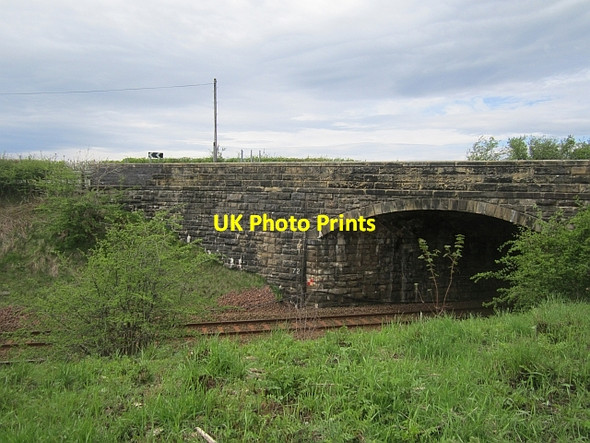 Photo 6"x4" Bridge over the Glasgow - Kilmarnock railway Dunlop c2013