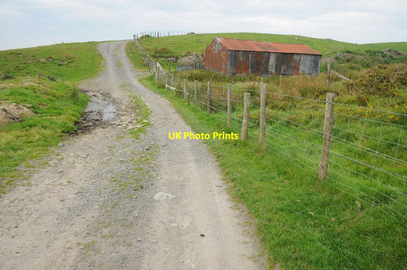 Photo 6"x4" Tin shed near Llyn Mawr Maesypandy c2013