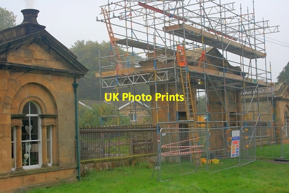 Photo 6"x4" Forcett Hall Gated Entrance Forcett c2013