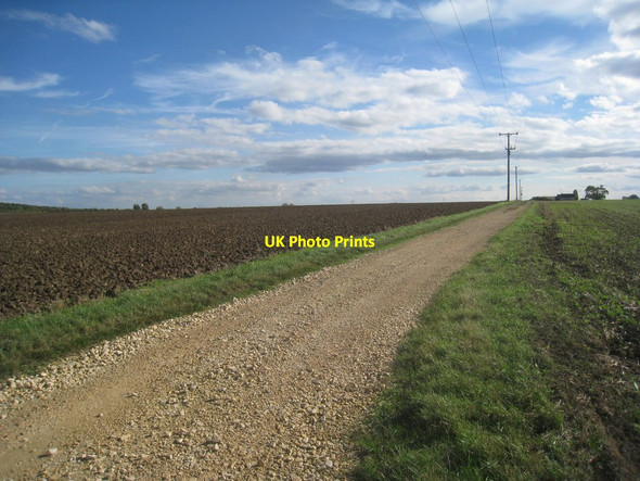 Photo 6"x4" Bridleway to Lodge Farm and Moor Lane Langworth c2013