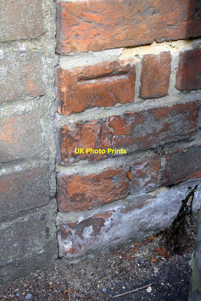 Photo 6"x4" Benchmark on wall of #67 Old Road Headington c2013