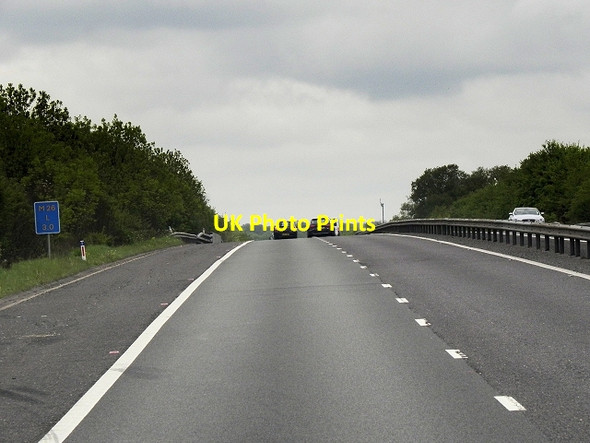 Photo 6"x4" Westbound M26 North of Sevenoaks Dunton Green c2013
