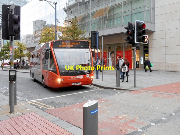 Photo 6"x4" Metroshuttle on St Mary's Gate Manchester c2013