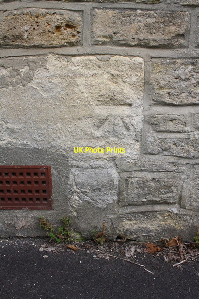 Photo 6"x4" Benchmark on #23 Water Road Frome c2013