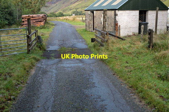 Photo 6"x4" Cattle Grid on road to Moyle Glen More\/NG8718 c2013