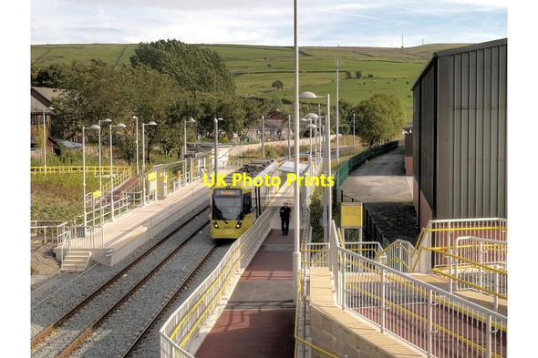 Photo 6"x4" Newhey Tram Station Milnrow c2013