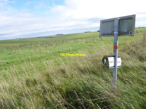 Photo 6"x4" Tilshead, signpost Orcheston c2013