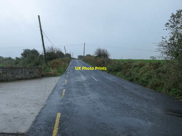 Photo 6"x4" Power across the road Glin c2013