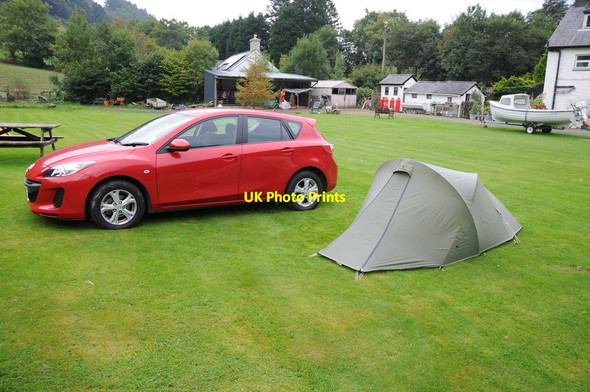 Photo 6"x4" Campsite in Dinas Mawddwy Cwm-Cewydd c2013