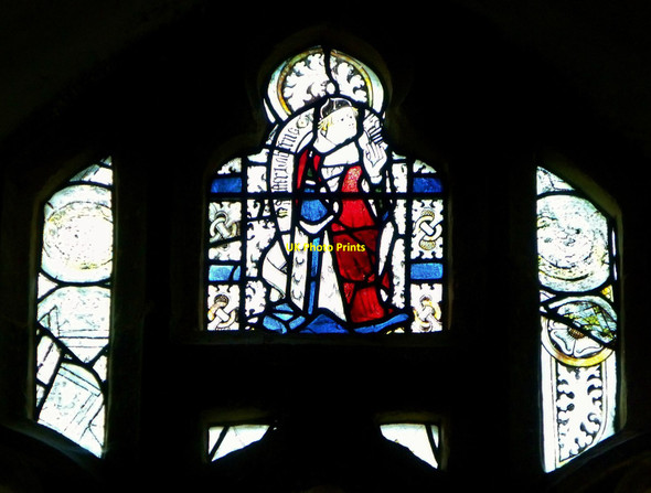 Photo 6"x4" Medieval glass, St Etheldreda's, Horley Horley\/SP4143 c2013