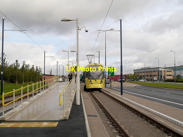 Photo 6"x4" Ashton Moss Tram Stop Ashton-Under-Lyne c2013
