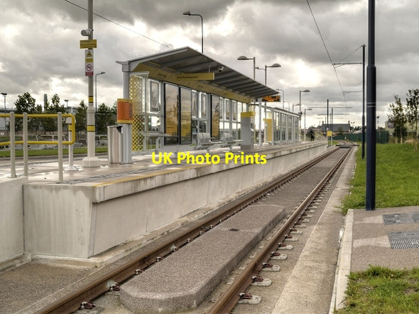 Photo 6"x4" Metrolink East Manchester Extension, The Ashton Moss  Tram Stop Ashton-Under-Lyne c2013