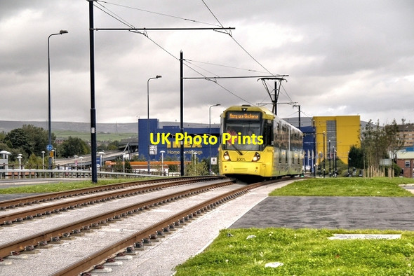 Photo 6"x4" Tram Approaching Ashton West Ashton-Under-Lyne c2013