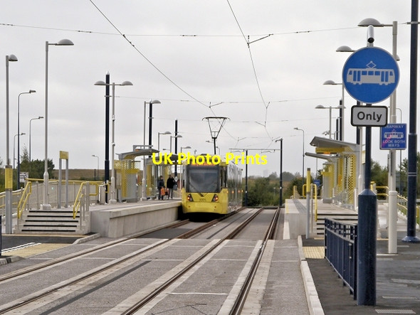 Photo 6"x4" Ashton West Tram Stop Ashton-Under-Lyne c2013