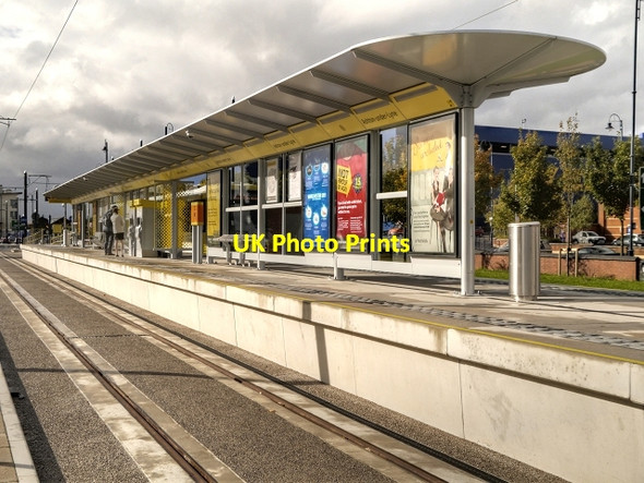 Photo 6"x4" Tram Terminus at Ashton Ashton-Under-Lyne c2013