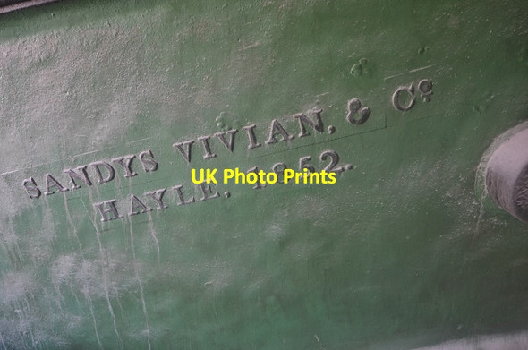 Photo 6"x4" Parkandillick Beam Engine Treviscoe c2013 P1