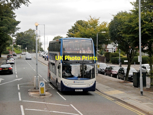 Photo 6"x4" Bury Old Road, Metrolink Replacement Bus Prestwich c2013