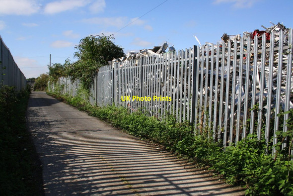 Photo 6"x4" Track by scrap yard Kingston Maurward c2013
