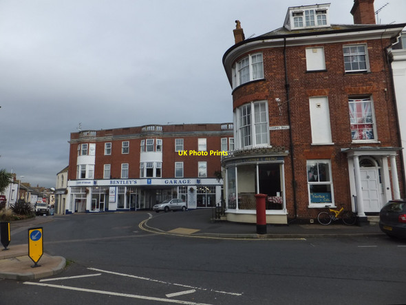 Photo 6"x4" Beacon Hill and Bentley's Garage, Exmouth Exmouth c2013