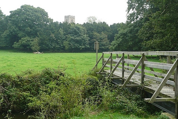 Photo 6"x4" Route to St. Margaret's Church Sotterley c2008