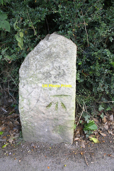 Photo 6"x4" Benchmarked stone beside St Georges Road Dorchester\/SY6890 c2013