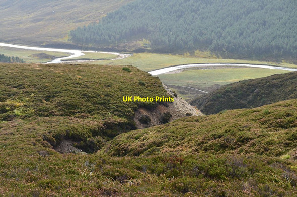Photo 6"x4" Eroded course of the Allt a' Mhadaidh Muir\/NO0689 c2013