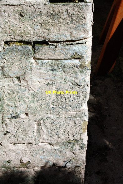 Photo 6"x4" Overpainted benchmark on Crossing Cottage Dorchester\/SY6890 c2013