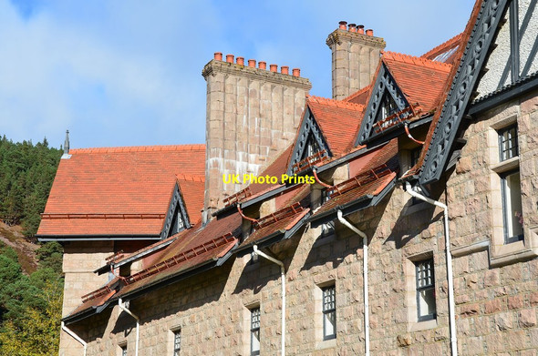 Photo 6"x4" Roof detail, Mar Lodge Braegarie c2013