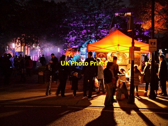 Photo 6"x4" Bury Light Night 2013 Bury\/SD8010 c2013