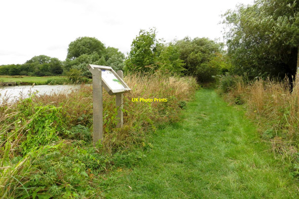 Photo 6"x4" Information panel by the footpath Farmoor\/SP4506 c2013