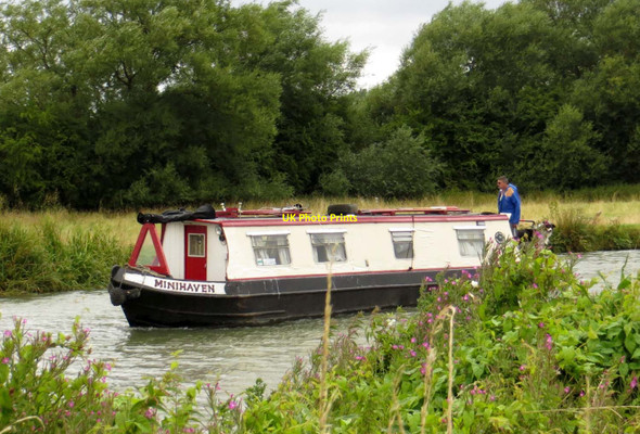 Photo 6"x4" Narrowboat on the River Thames Farmoor\/SP4506 c2013