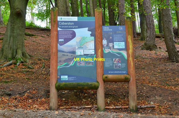 Photo 6"x4" Forestry Commission information board, Pirn Wood Innerleithen Innerleithen c2013