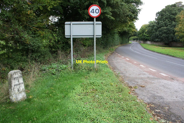 Photo 6"x4" Faringdon Road from entrance to Shrivenham Park Golf Club Shrivenham c2013