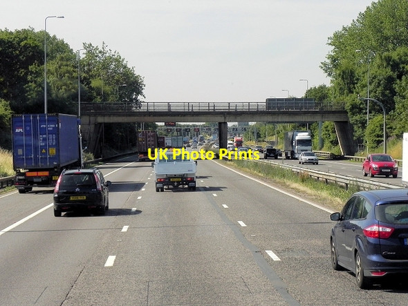 Photo 6"x4" Southbound M42, Solihull Road Bridge Eastcote\/SP1979 c2013
