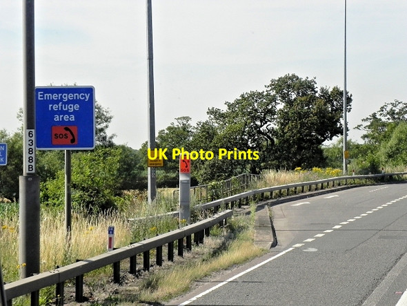 Photo 6"x4" Southbound M42, Emergency Refuge Area 6388B Eastcote\/SP1979 c2013
