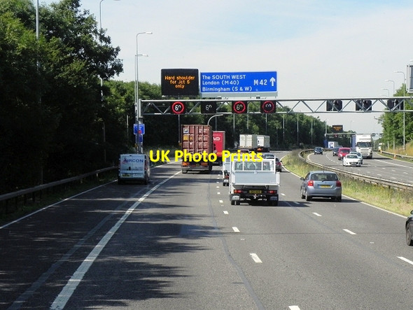 Photo 6"x4" Active Traffic Management on the M42 Eastcote\/SP1979 c2013